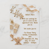 メリー&ブライト、トゥナイト一緒に 招待状 (正面/裏面)