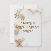 メリー&ブライト、トゥナイト一緒に 招待状 (裏面)