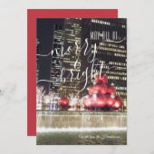 メリー&ブライト ニューヨークシティのクリスマス写真 シーズンカード (正面/裏面)