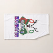 メリー&ブライト:ハッ賛美プ・ホリデー・トナカイ バスタオルセット (ハンドタオル)