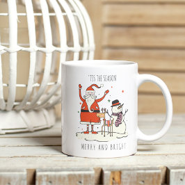 メリー ブライト ヒュッゲ サンタ ファミリー クリスマス ツートーンマグカップ