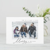 メリー＆ブライト、ファミリーフォト、モダンスクリプト シーズンカード (スタンド正面)