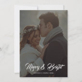 メリー＆ブライト ファミリー フラット ホリデー カード (正面)