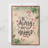 メリー＆ブライト　フェスティブ５フォト　クリスマス シーズンカード (正面)