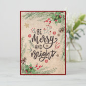 メリー＆ブライト　フェスティブ５フォト　クリスマス シーズンカード (スタンド正面)