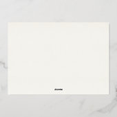 メリー＆ブライト フォイル ホリデー カード (裏面)