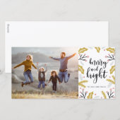 メリー＆ブライト | フォトホリデーカード シーズンカード (正面/裏面)