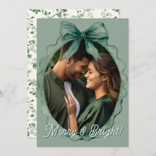 メリー&ブライト フォト ホリデー クリスマス (正面/裏面)