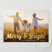 メリー＆ブライト フォト 箔シーズンカード (正面)