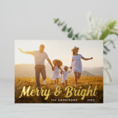 メリー＆ブライト フォト 箔シーズンカード (立ち正面)