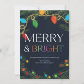 メリー＆ブライト ホリデーライト クリスマスカード (正面)