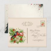 メリー&ブライト ミニマル クリスマス ポストカード (正面/裏面)