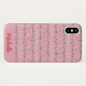 メリー＆ブライト ミューテッド クリスマス ライト ピンク Case-Mate iPhoneケース (裏面(横))