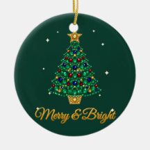 メリー&ブライト ラインストーン クリスマスツリー オーナメント
