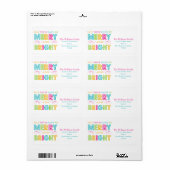 メリー&ブライト(今日の賞最高の) ラベル (フルシート)