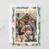 メリー&ブライト | 雪だるま&ファミリーフォト クリスマス (正面)