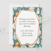 メリー&ブライト | 雪だるま&ファミリーフォト クリスマス (裏面)