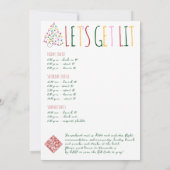 メリー＆ブライド ウィンター クリスマス ブライド ブライズメイド 招待状 (裏面)