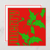 メリー・ホリー シーズンカード (正面/裏面)