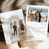 メリー&ホリ結婚したデークリスマスカード | Bohoカード 招待状