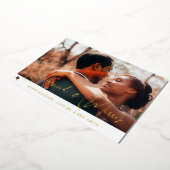 メリー&ホリ結婚したーフォトホリデー 箔招待状 (回転した状態)