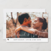 メリー&ホリ結婚したー・フォト・ホリデー・カード (正面)