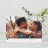 メリー&ホリ結婚したー・フォト・ホリデー・カード (スタンド正面)