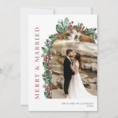 メリー&ホリ結婚したー&ベリーのアーチ写真 シーズンカード (正面)