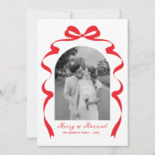 メリー&ボー結婚したフォトクリスマスニューリュウズ シーズンカード (正面)