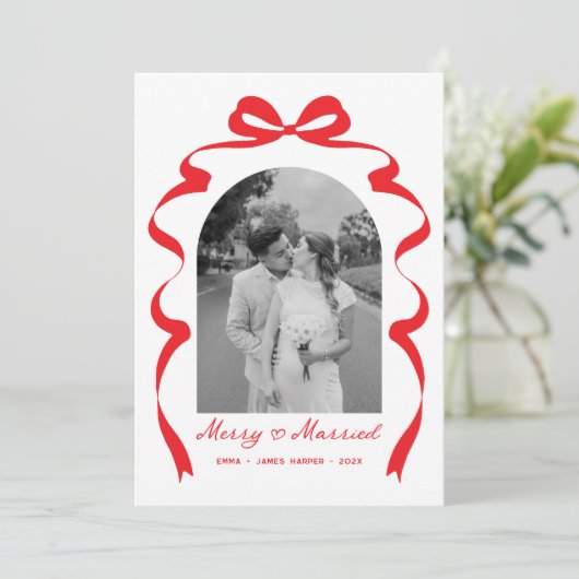 メリー&ボー結婚したフォトクリスマスニューリュウズ シーズンカード (スタンド正面)