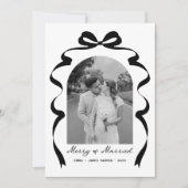 メリー&ボー結婚したフォトクリスマスニューリュウズ シーズンカード (正面)