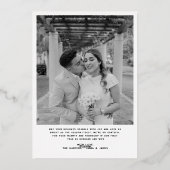 メリー&ボー結婚したフォトクリスマスニューリュウズ 箔シーズンカード (裏面)