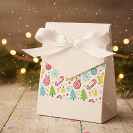 メリー・ポップ: クリスマスの華やかなパターン フェイバーボックス