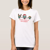メリー・マスクド・クリスマスTシャツ Tシャツ (正面)