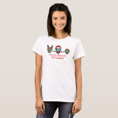 メリー・マスクド・クリスマスTシャツ Tシャツ (正面フル)