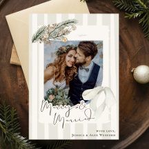 メリー&マリッジ 結婚したカップルの写真 クリスマス
