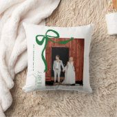 「メリー&マリード」スクリプト2写真 クリスマス リボン クッション (ブランケット)