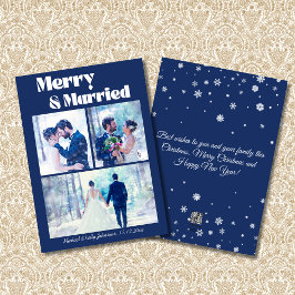メリー&マリーード 初めてのクリスマス 3枚の写真 ダスティブルー シーズンカード