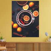 メリー&マルチ | コージーホリデードリンク キャンバスプリント (インサイチュ (リビング))