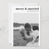 メリー&ミニマモダンリスト写真のクリスマス シーズンカード (正面)