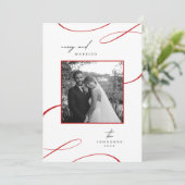 メリー&ミニマ結婚したリスト赤白黒写真 シーズンカード (スタンド正面)