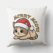 メリー・ミャウ クリスマスの猫のスロー枕 クッション (裏面)