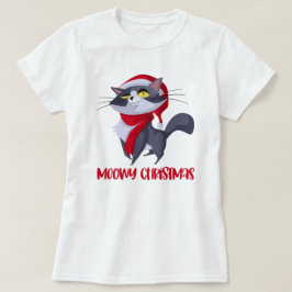 メリー・ミャウ・クリスマス 猫Tシャツ Tシャツ