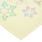 「メリー」メリークリスマス・ツリーと雪 テーブルクロス (アングル)