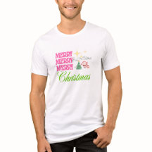 メリー・メリー・メリー・クリスマスTシャツ | 楽しいギフト