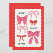 メリー メリー メリー & リボン シーズンカード (正面/裏面)