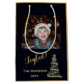 メリー!メリー!～金ゴールドクリスマスツリー ミディアムペーパーバッグ (正面)