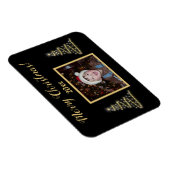 メリー!メリー!～金ゴールドクリスマスツリー～家族写真 マグネット (右側)