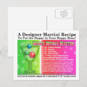 メリー モカ クリスマス マルティーニのレシピ ポストカード (正面/裏面)