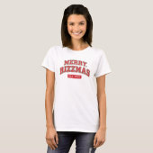 メリー・リズマス スポーツジャージー クリスマス Tシャツ (正面フル)